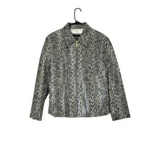 Vintage Wilsons 100%‎ Leather Snake Print Jacket Size XL